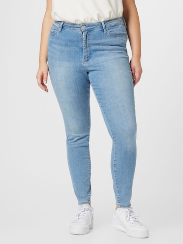 Vero Moda Curve Skinny Jeansy 'Phia' w kolorze niebieski: przód