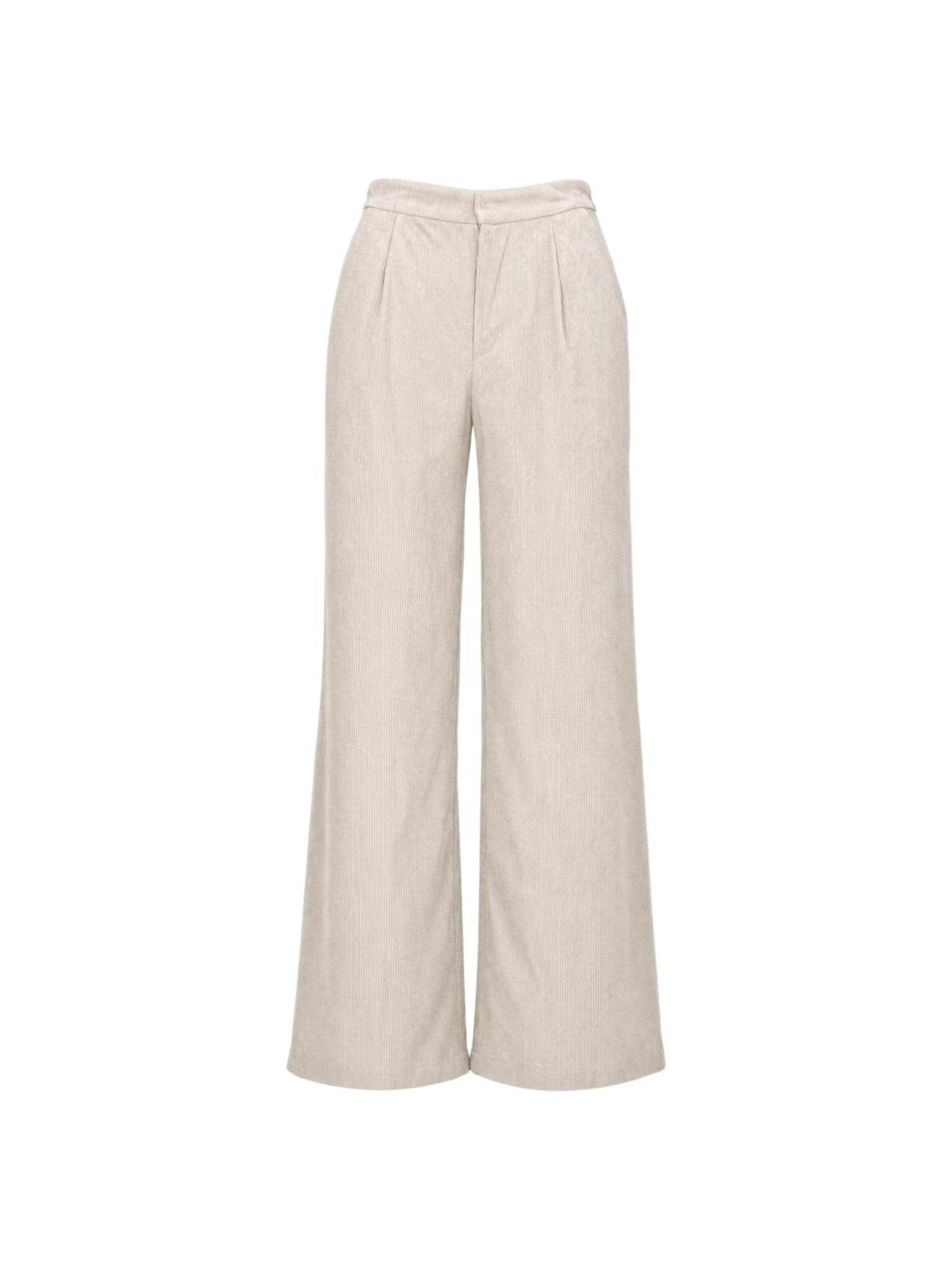 I AM Wide leg Trousers 'ZAFFIRO TAILORED PANT SLI6PT026232D' in Beige