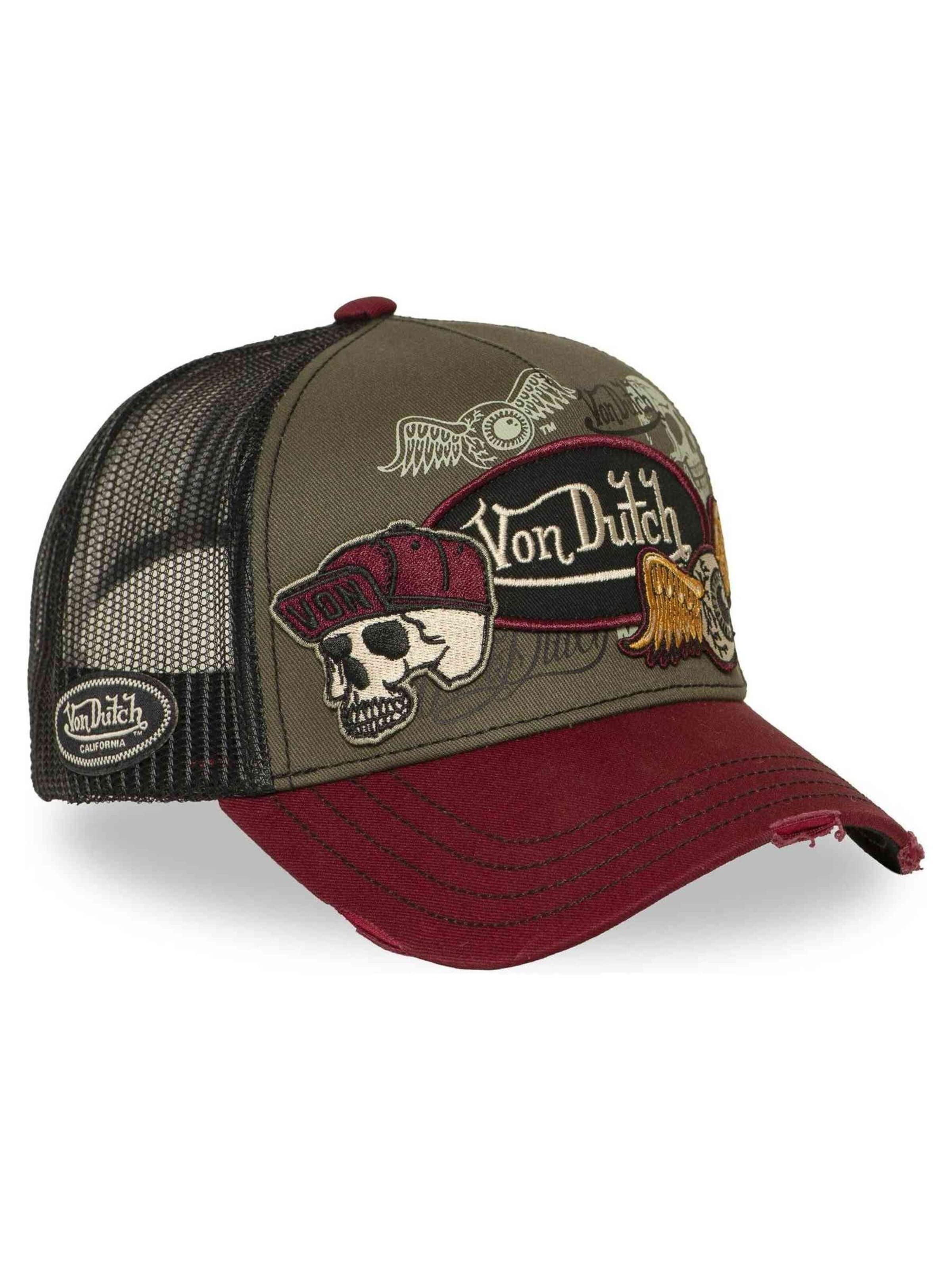 Von Dutch - Gorra 'Gorra von dutch verde patches 17 distressed trucker cap' en verde