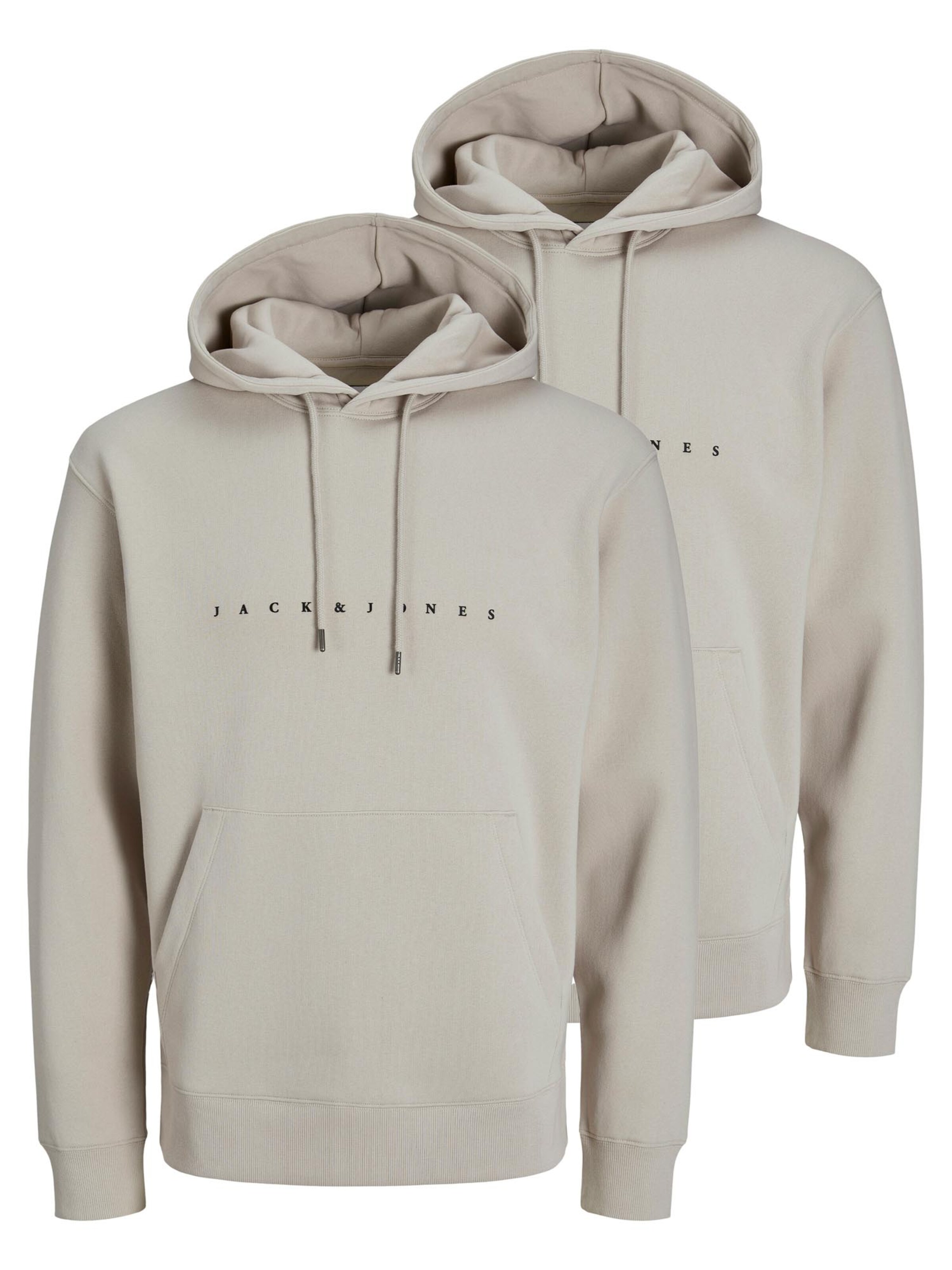 JACK & JONES Sweatshirt 'Star' in S in de kleur Beige, Productweergave