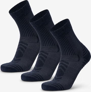 DANISH ENDURANCE Athletic Socks in Blue: front