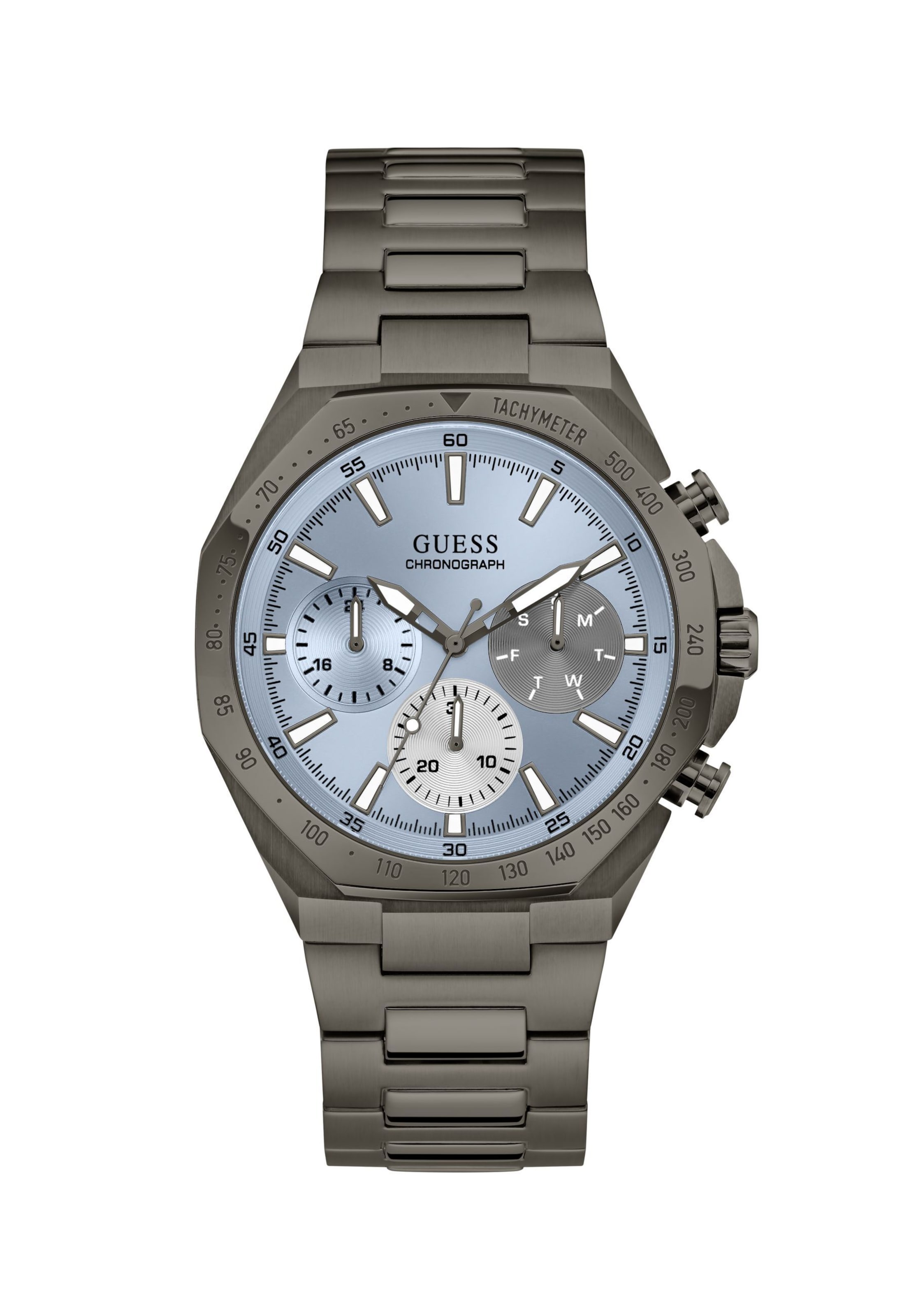 Orologio analogico ' BLAKE ' di GUESS in grigio: frontale