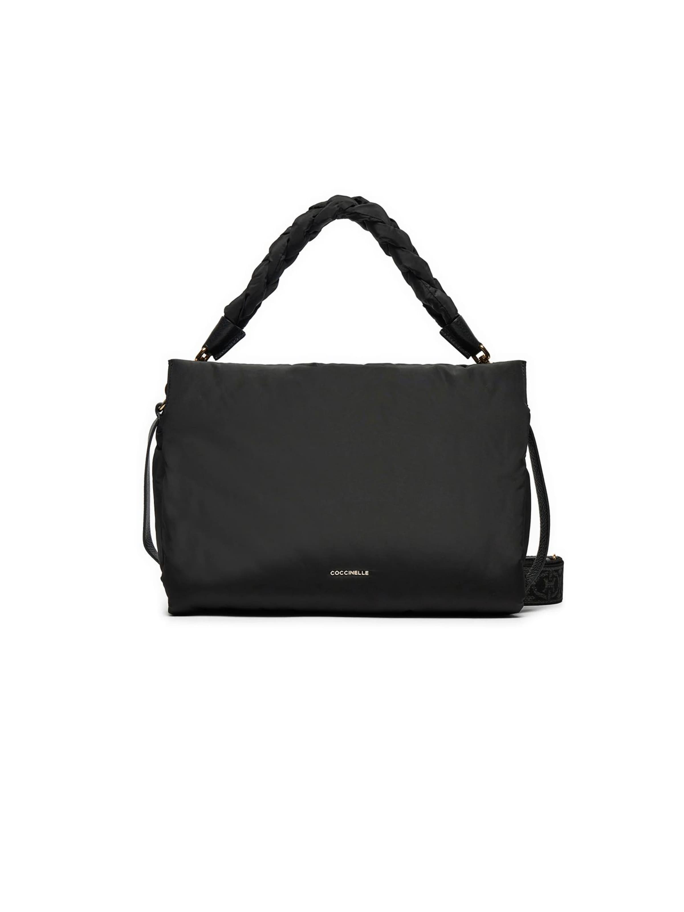 Borsa a mano 'Boheme Puffy Nylon Handbag Puffy Nylon Fab' di Coccinelle in nero: frontale