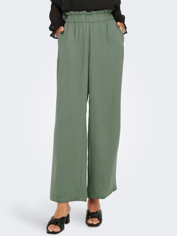 JDY Loose fit Pants 'Gry' in Green: front