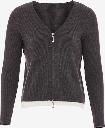 Cardigan LEOMIA en gris : devant