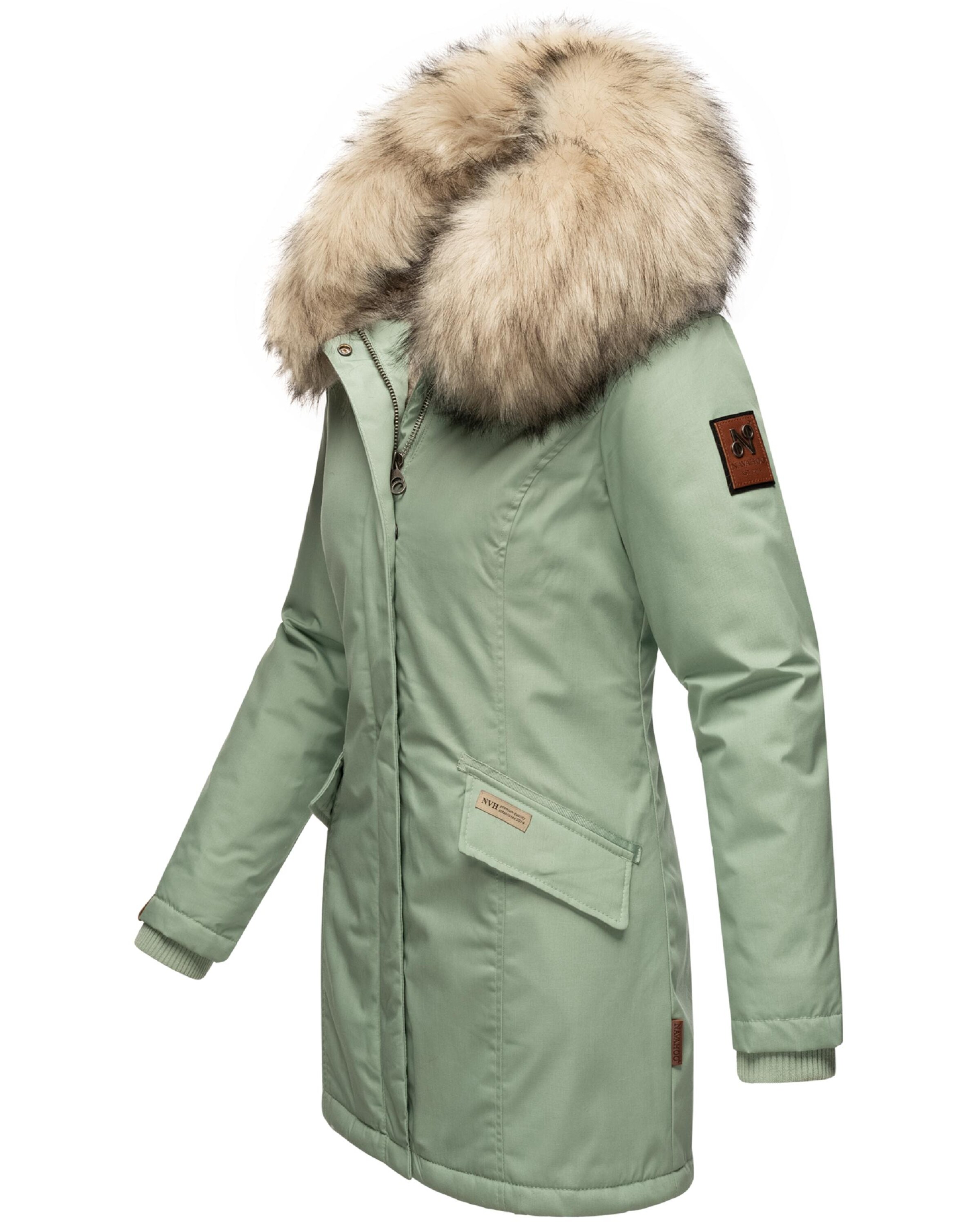 Manteau d’hiver 'Cristal' NAVAHOO en vert