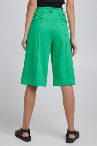 ICHI Wide leg Broek 'MONSE' in Groen