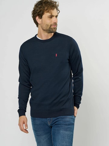 MCS Pullover ' Matt ' in Blau: Vorderseite