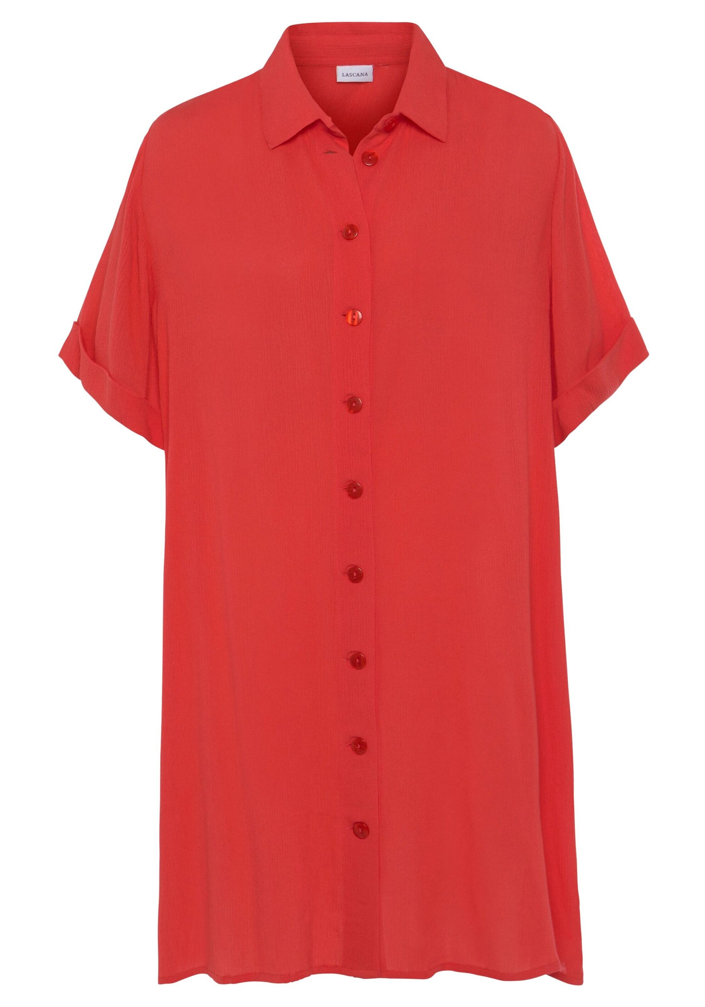 Abito camicia di LASCANA in rosso: frontale