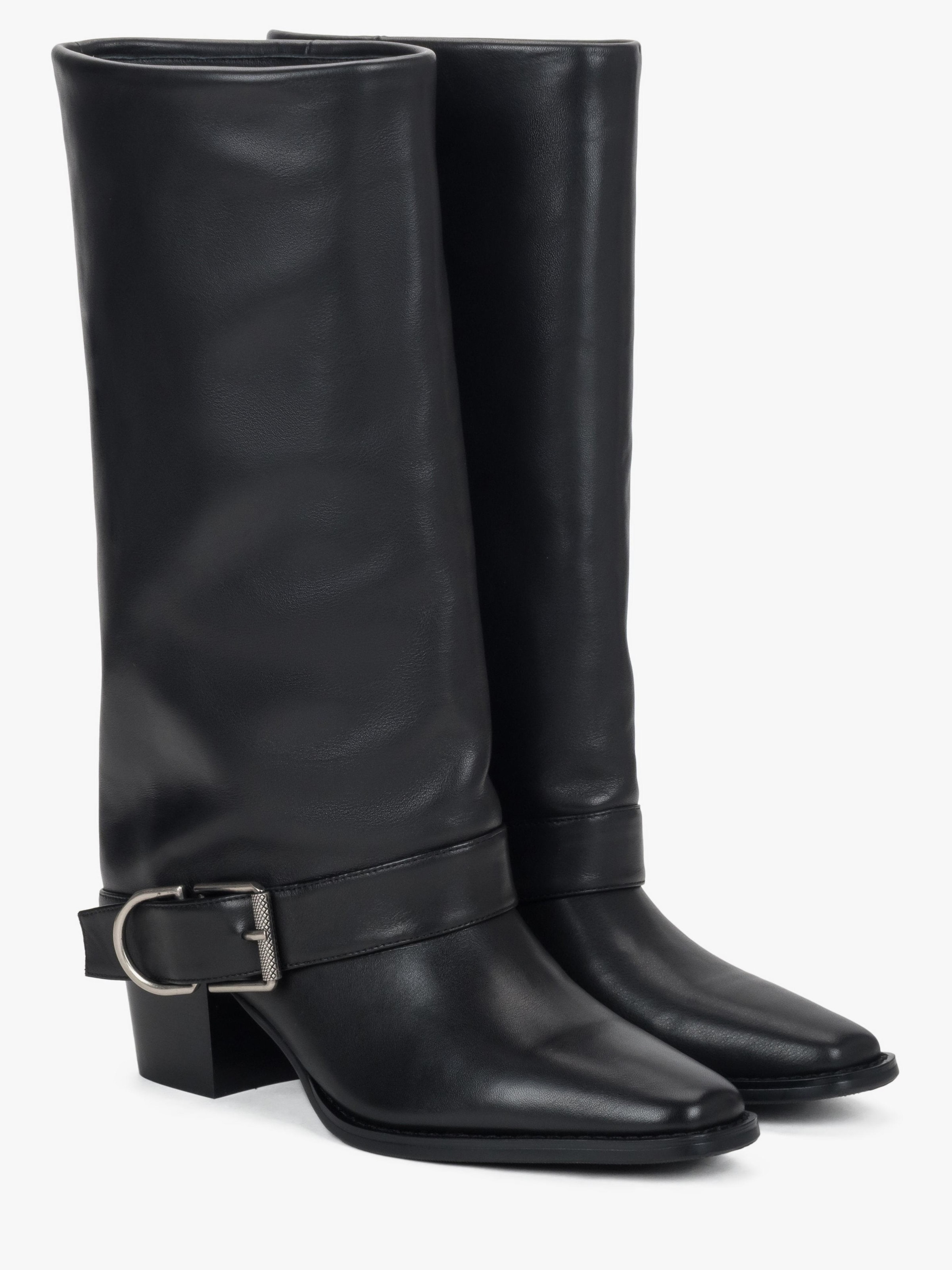Estro Buty kowbojskie '25106-1215' w kolorze czarny