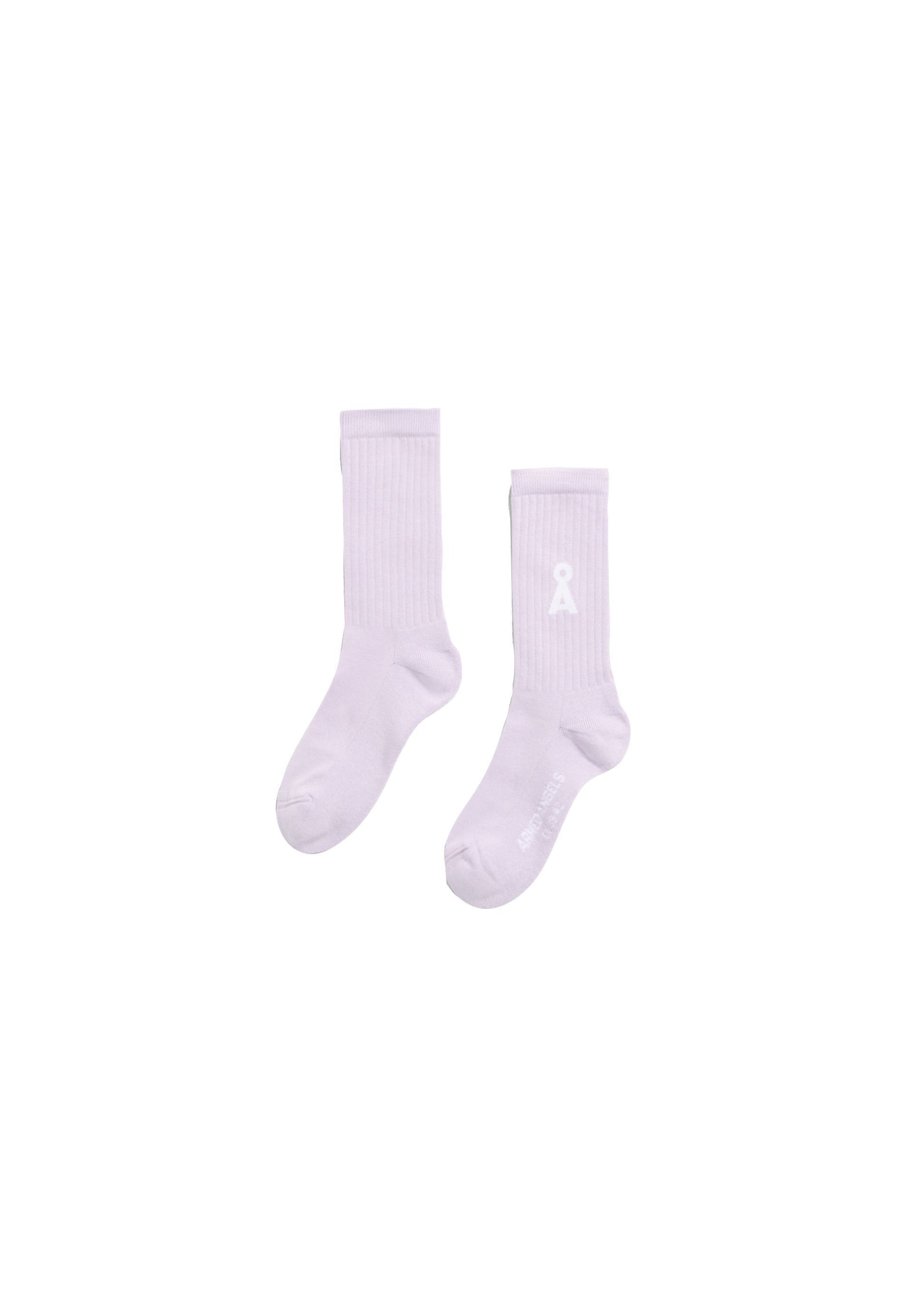 Chaussettes ARMEDANGELS en violet : devant