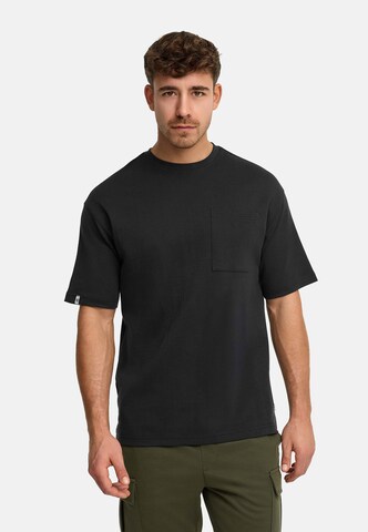 T-Shirt ' Wiwa ' INDICODE JEANS en noir : devant