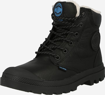 Palladium Lace-Up Boots 'Pampa' in Black: front