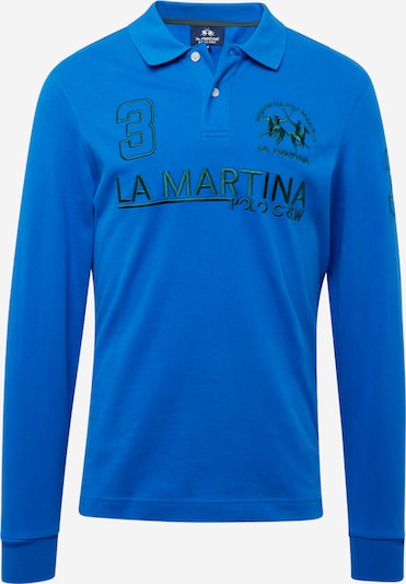 La Martina T-Shirt en bleu ciel / vert foncé, Vue avec produit