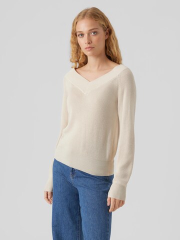 VERO MODA Pullover 'New Lexsun' i beige: forside