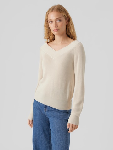 VERO MODA - Pullover 'New Lexsun' em bege: frente