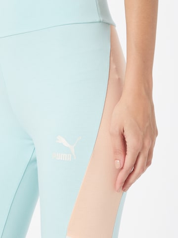 PUMA Skinny Sportbyxa i blå