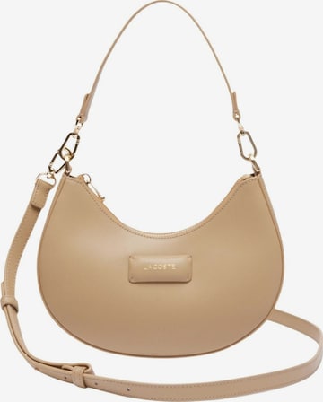 LACOSTE - Malas de tiracolo 'Casual' em bege: frente
