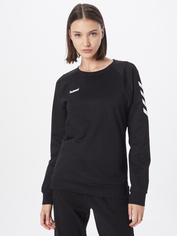 Hummel Športna majica | črna barva: sprednja stran