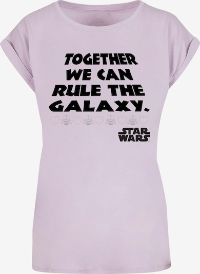 ABSOLUTE CULT T-Shirt 'Star Wars - Together We Can Rule the Galaxy' in lavendel / rosa / schwarz, Produktansicht