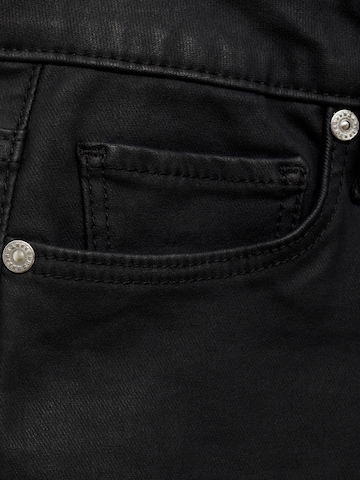 MANGO Slimfit Kavbojke 'ANNE' | črna barva