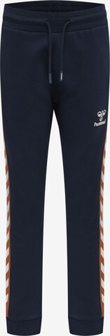 Hummel Tapered Pants in Blue: front