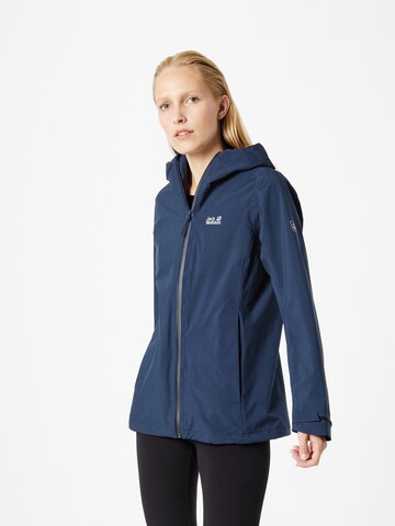 Veste outdoor JACK WOLFSKIN en bleu : devant