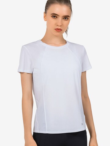 Yvette Sports - Camisa funcionais 'Alice' em branco: frente