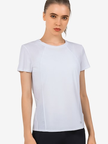 Yvette Sports - Camiseta funcional 'Alice' en blanco: frente