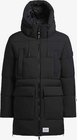 khujo Jacke 'Welm Matt' in Schwarz: Vorderseite