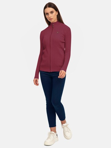 Jacey Quinn Knit cardigan in Red