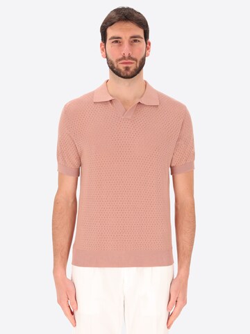 Distretto12 Shirt 'Carrara' in Roze: voorkant