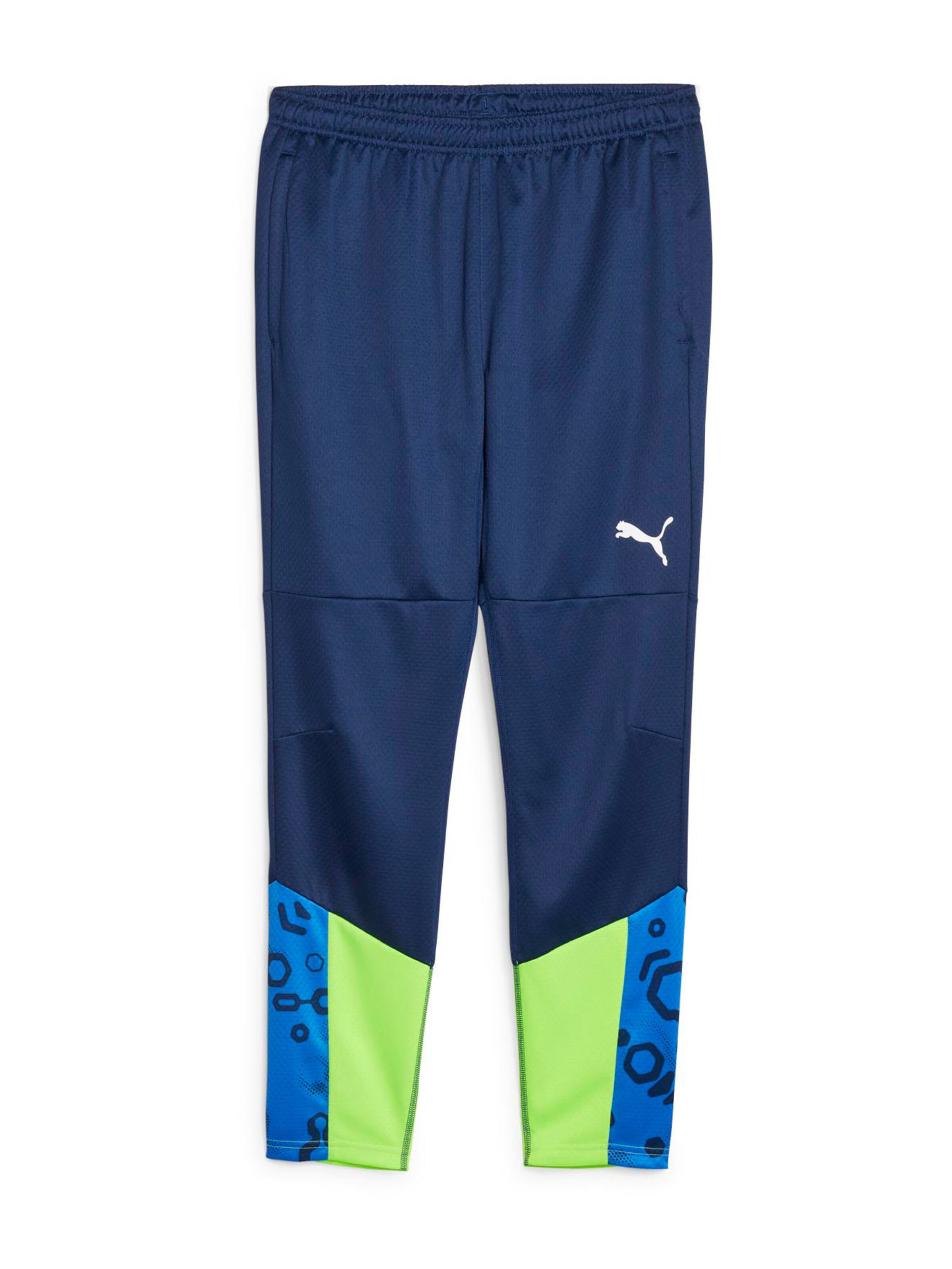PUMA Slim fit Workout Pants 'IndividualCUP' in Blue: front