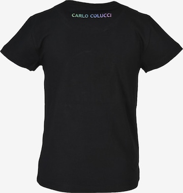 Carlo Colucci T-Shirt 'Canazei' in Schwarz