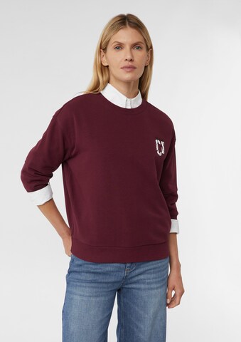 Sweat-shirt comma casual identity en rouge : devant