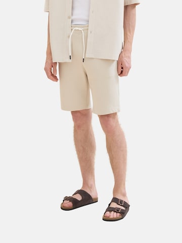 TOM TAILOR Regular Shorts in Beige: predná strana