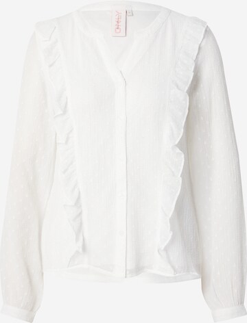 ONLY - Blusa 'JOSEPHINE' em branco: frente