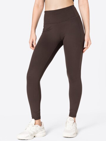 GAP Skinny Leggings in Brown: front