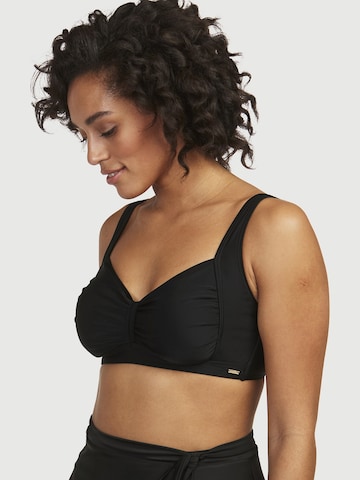 Cellbes of Sweden T-shirt Bikini Top in Black: front
