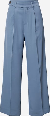 Grace & Mila Wide leg Pleated Pants 'GEORGES' in Blue: front