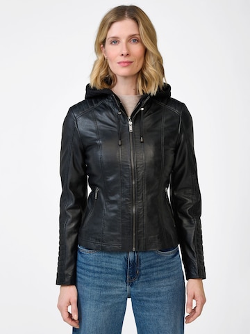 Veste mi-saison 'Rania' RICANO en noir : devant