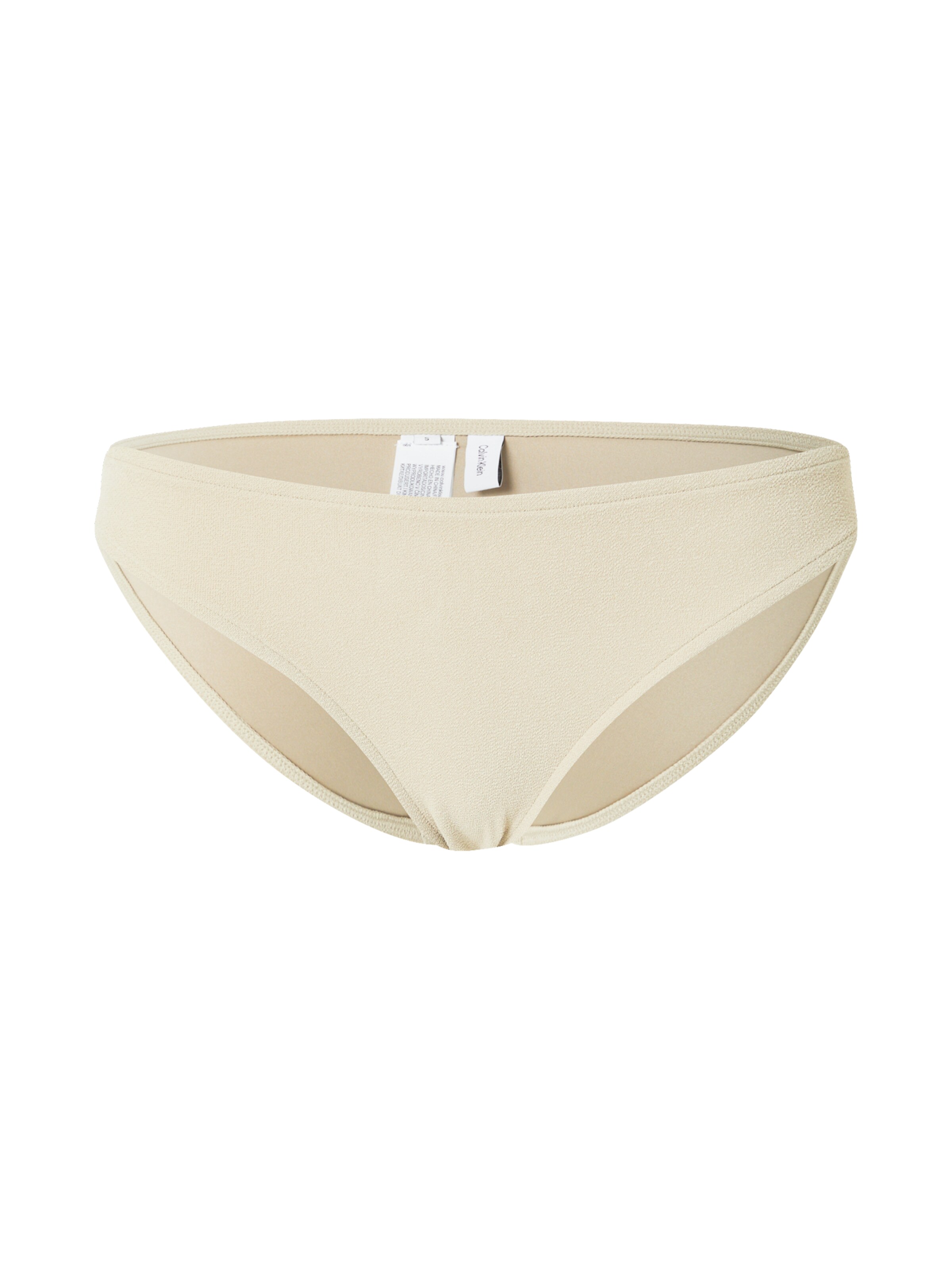 Bas de bikini Calvin Klein Swimwear en beige : devant