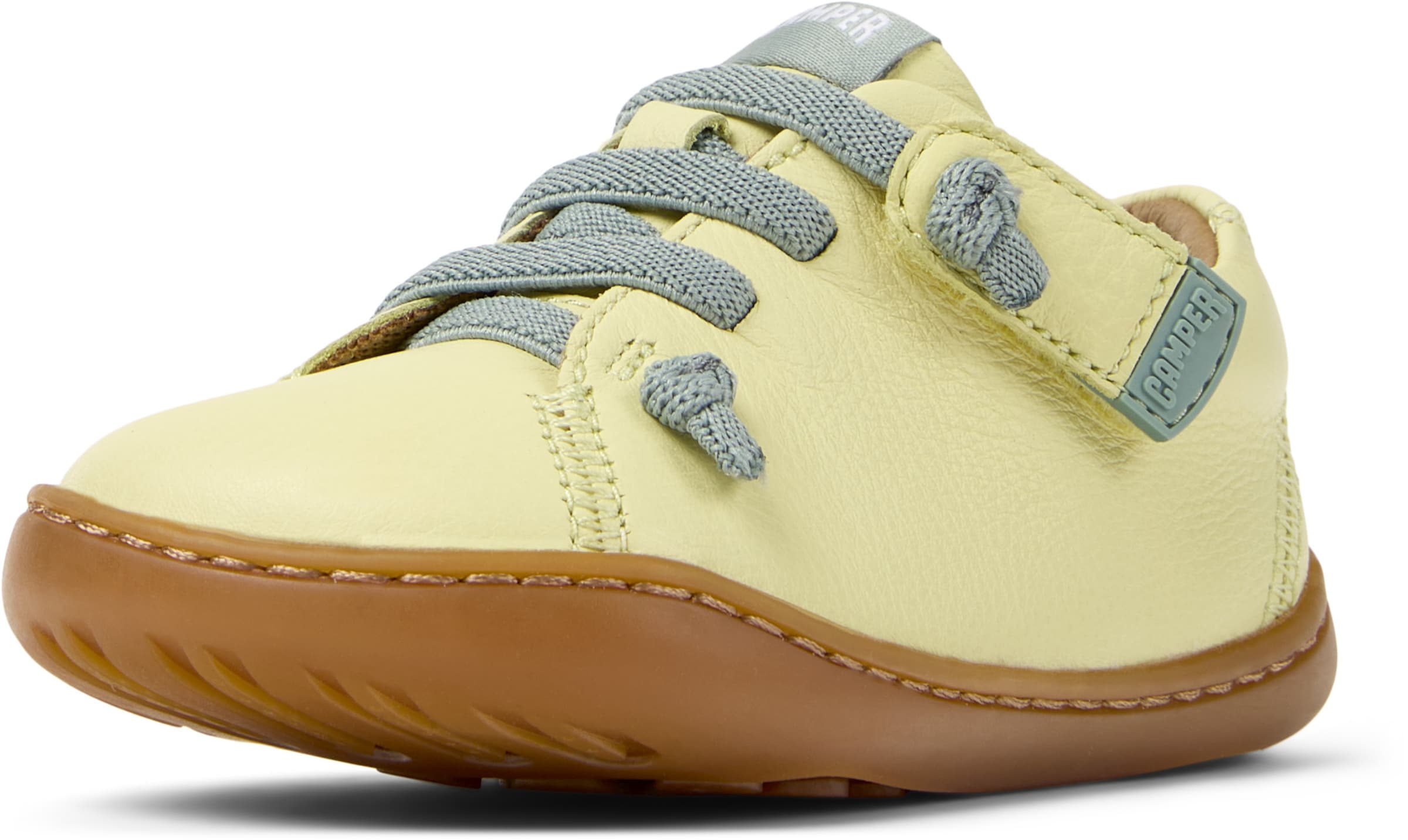 CAMPER First-Step Shoes 'Peu' in Yellow: front