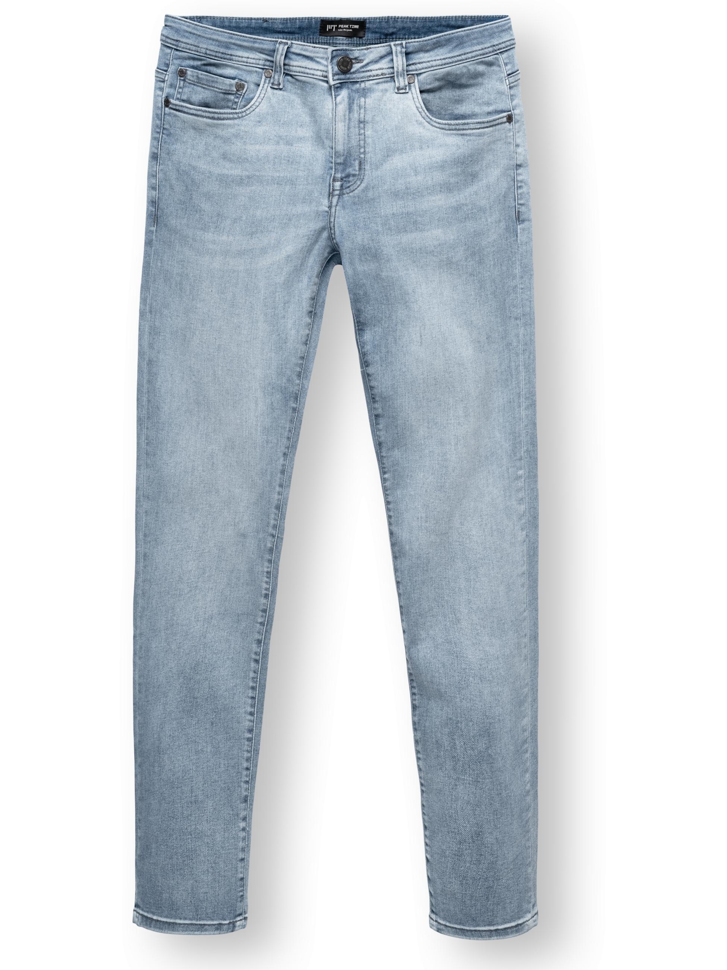 Coupe slim Jean 'Mailand' Peak Time en bleu : devant