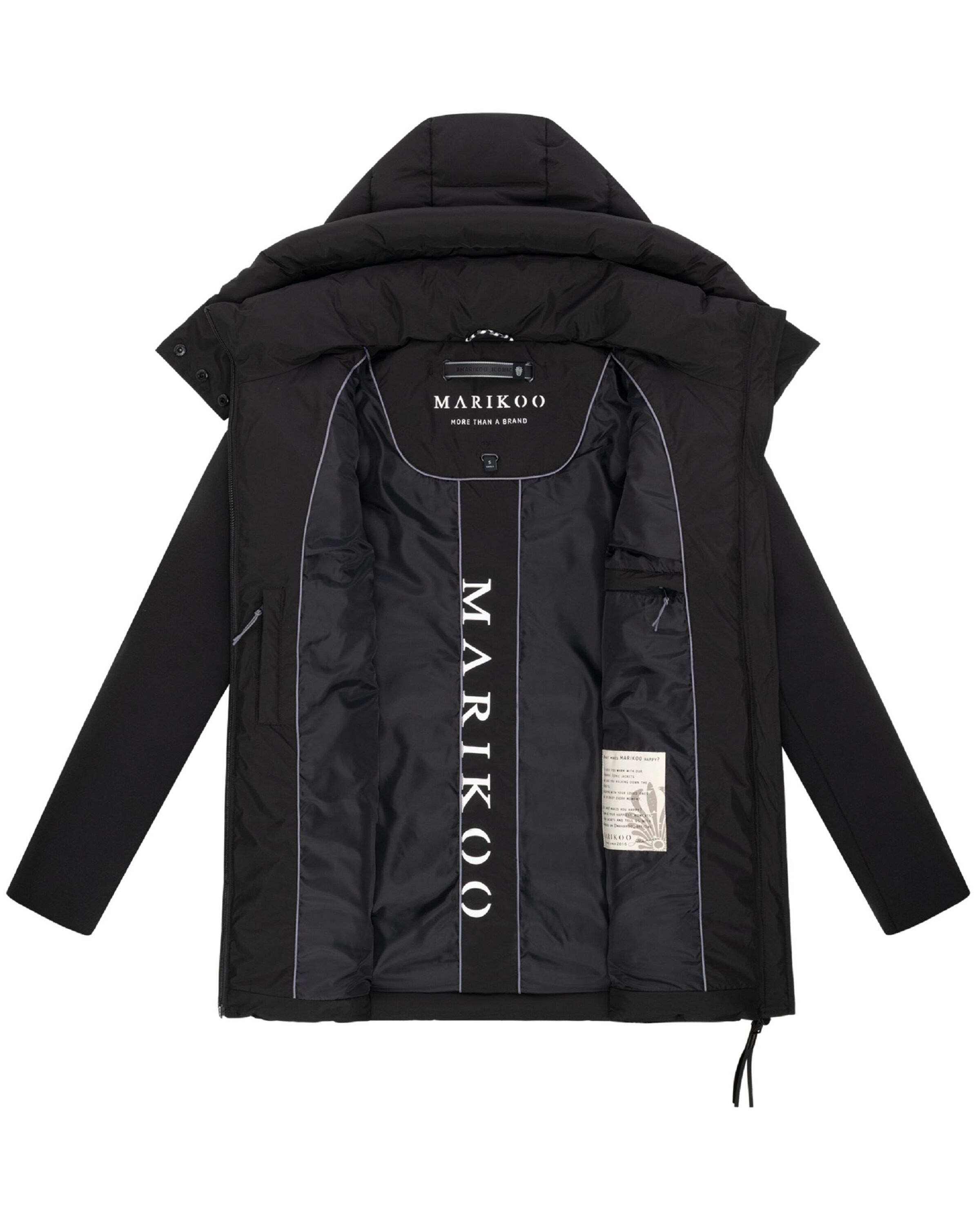 MARIKOO Zimná bunda 'Tivaa XVI' - Čierna
