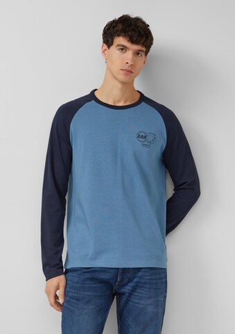 Sweat-shirt s.Oliver en bleu : devant
