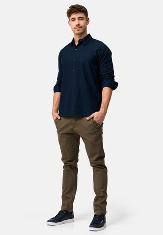 INDICODE JEANS Regular Fit Hemd in Blau