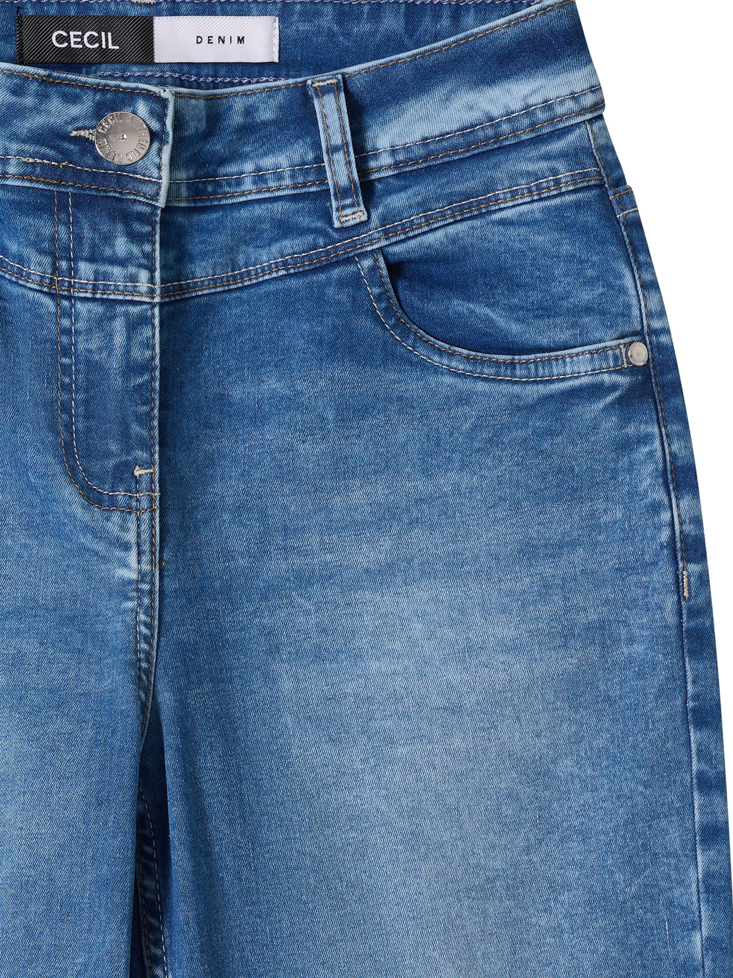 CECIL Slimfit Jeans 'Toronto' in Blau