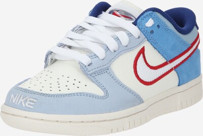 Nike Sportswear Sapatilhas 'DUNK' em azul / azul claro / vermelho / branco, Vista do produto