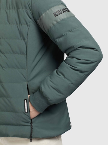 khujo Winter Jacket ' MAUDE MATT ' in Green